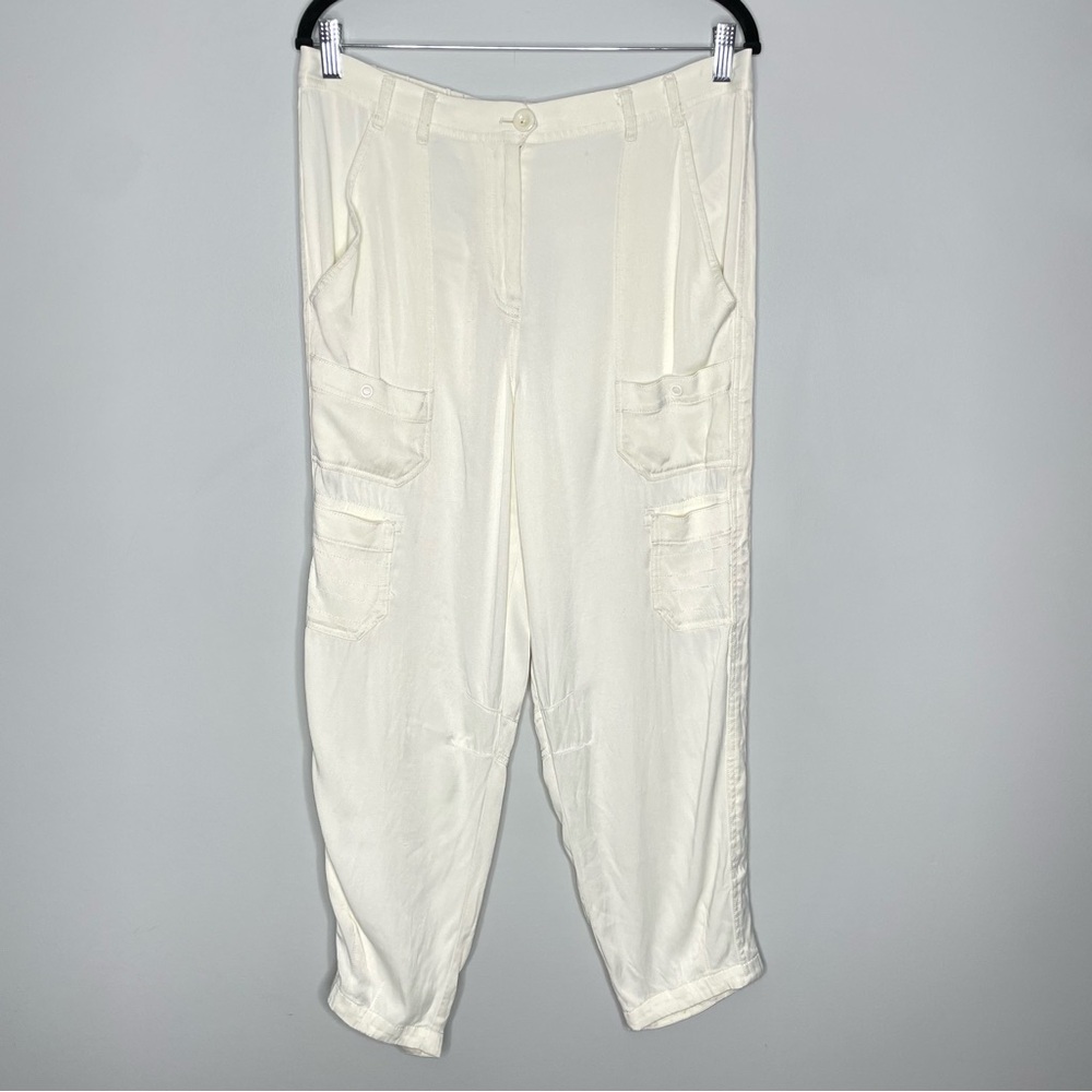 Anthropologie Cream Ankle Pants - Picture 4 of 9
